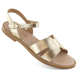 Sandali Filippo W PAW540 metallizzati oro d'oro