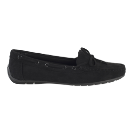 Comodi mocassini da donna in camoscio nero