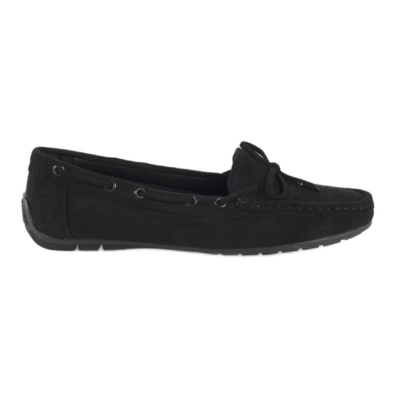 Comodi mocassini da donna in camoscio nero