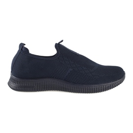 Scarpe sportive slip-on da donna di colore blu navy