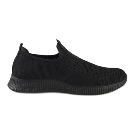 Scarpe sportive slip-on da donna nere nero