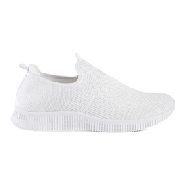 Scarpe sportive slip-on da donna bianche bianco