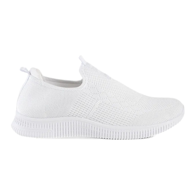 Scarpe sportive slip-on da donna bianche bianca