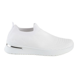 Scarpe sportive slip-on bianche bianco