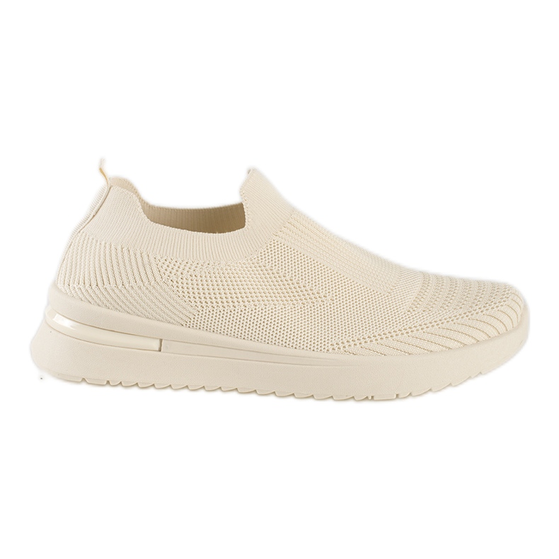 Scarpe sportive slip-on beige