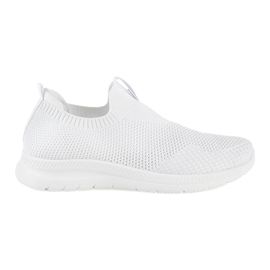 Scarpe sportive slip-on bianche bianca