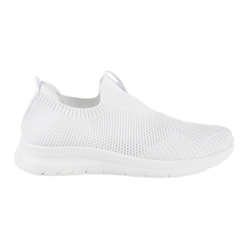 Scarpe sportive slip-on bianche bianca
