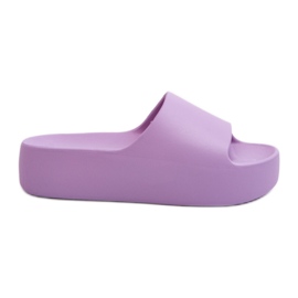 Infradito Oreithano viola con suola spessa da donna
