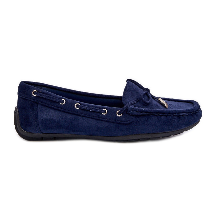 Mocassini da Donna in Camoscio Blu Navy Si Passione