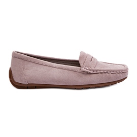 Confly Mocsin in pelle scamosciata femminile grigio lila lenvie