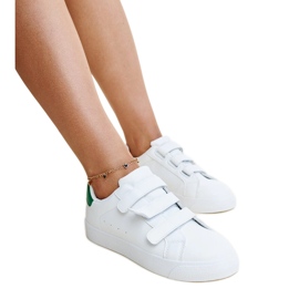 Sneaker Samala con velcro bianche e verdi bianco