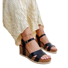 Sandali con zeppa Gabera in sughero nero