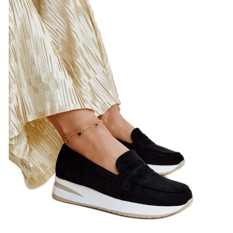 Scarpe Muna nere traforate nero