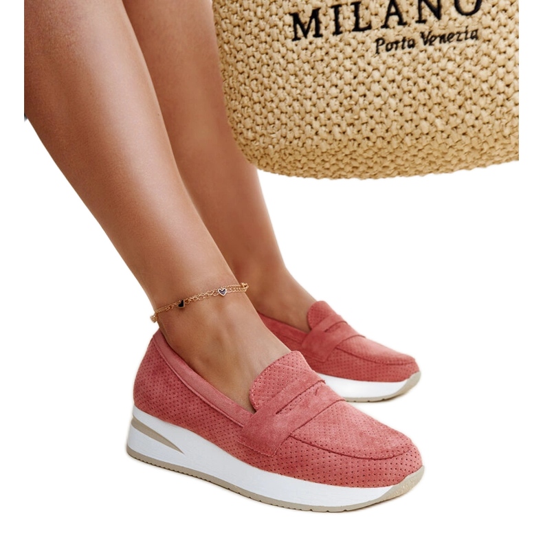 Scarpe Muna traforate rosa