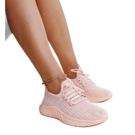 Sneakers in tessuto rosa Milena