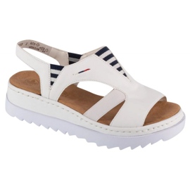 Sandali Rieker W V44Y5-80 bianca
