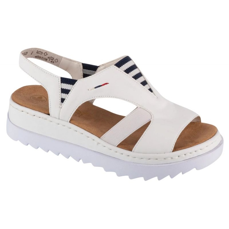 Sandali Rieker W V44Y5-80 bianca