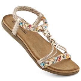 Comodi sandali slip-on Artiker W HBH76A, beige
