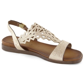 Sandali bassi Sergio Leone W SK445 traforati oro d'oro