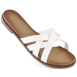 Infradito romane Sergio Leone W SK447B, bianche bianco