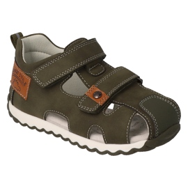 Sandali da bambino Befado con inserto in pelle 170P086 verde