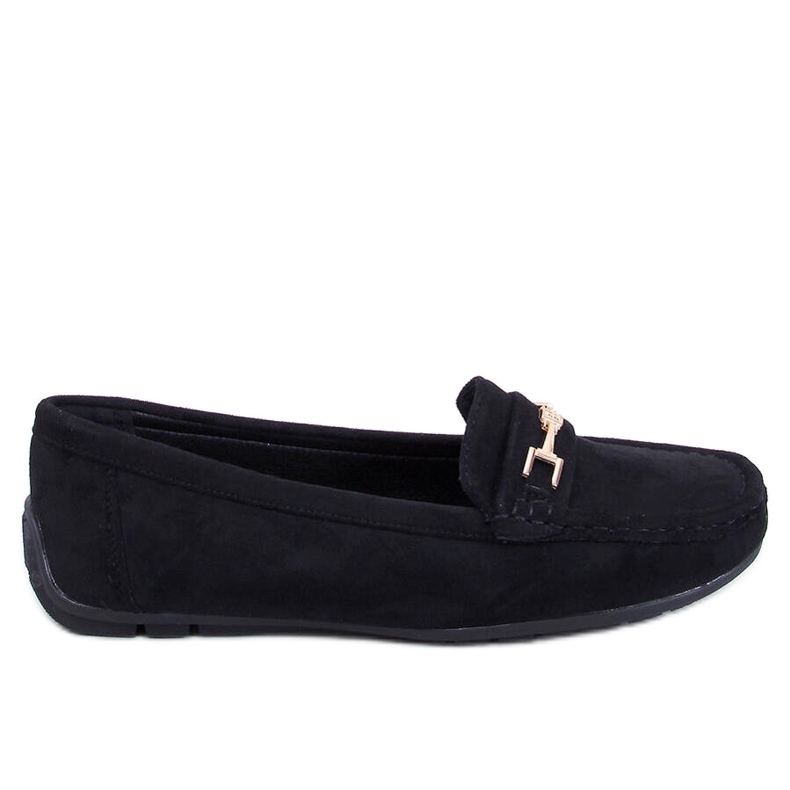 Mocassini da donna in camoscio Sourd Black nero