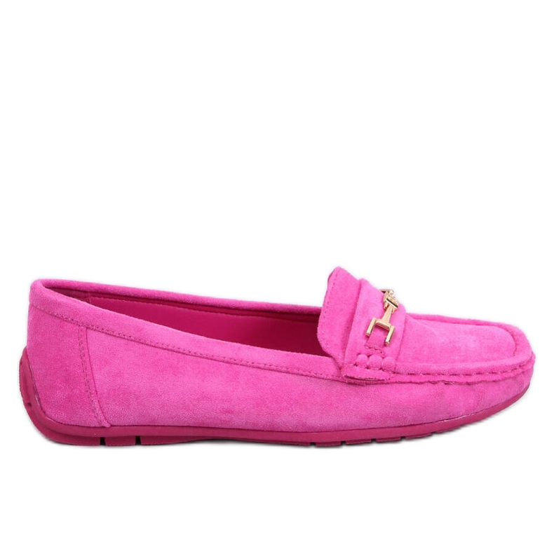 Mocassini da donna in camoscio Sourd Fuchsia rosa
