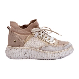 Scarpe da Donna in Pelle Scamosciata Maciejka 06405-04 Beige