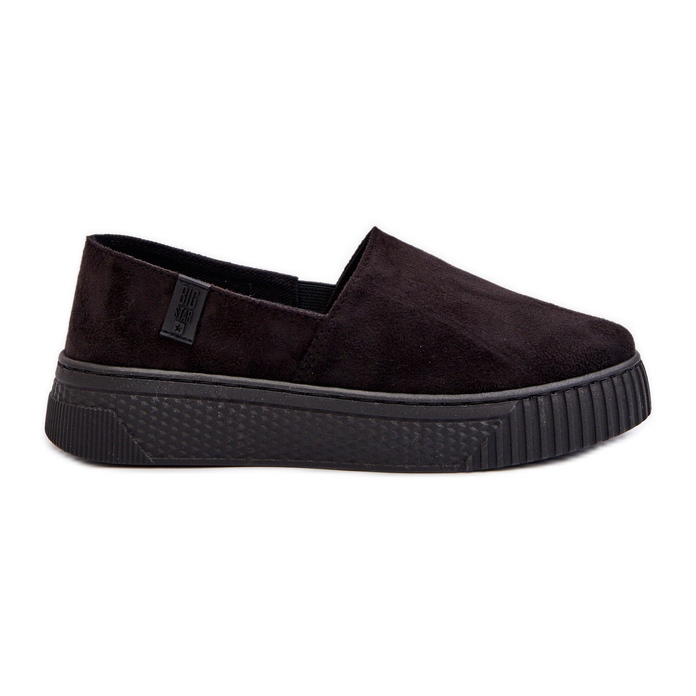 Big Star Scarpe da ginnastica con plateau da donna NN276010 Memory Foam System Nere nero