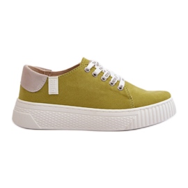 Scarpe da ginnastica da donna Memory Foam System Big Star NN276003 Lime verde