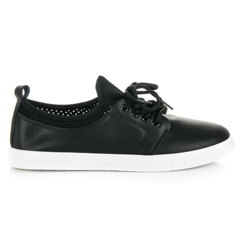 Sneakers con lacci nero