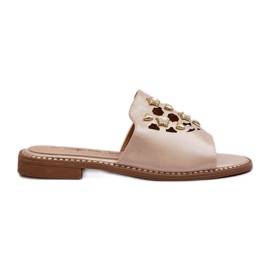 Infradito Lucide da Donna Con Decori S.Barski KV27-063 Oro d'oro