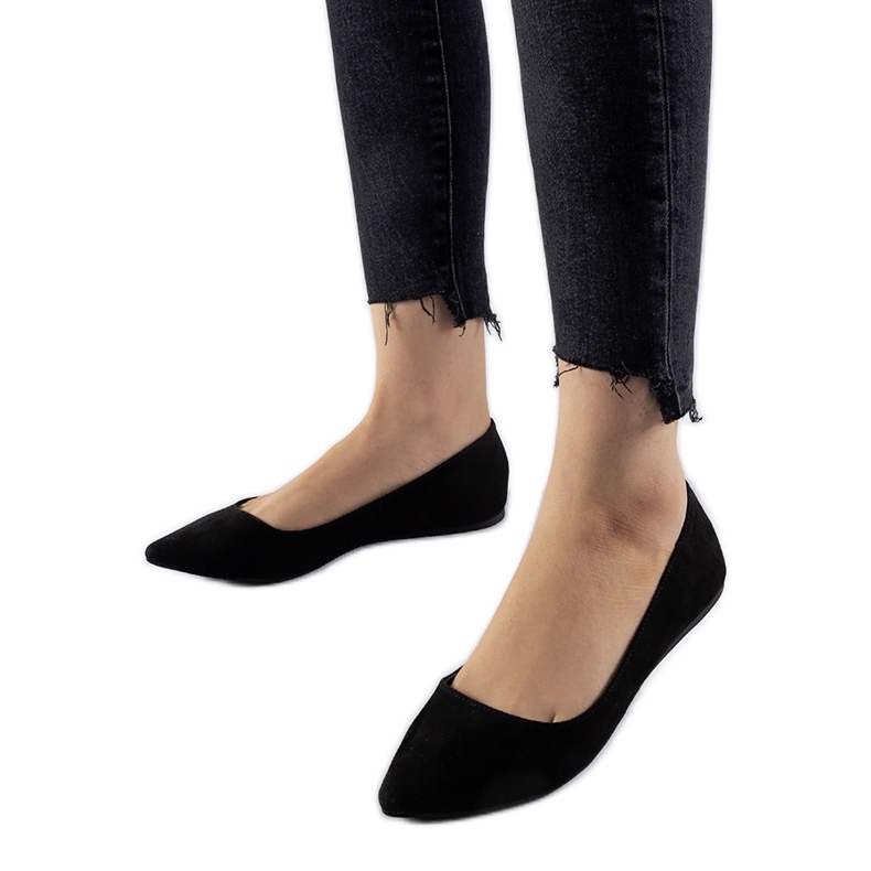 Ballerine nere a punta Riv nero