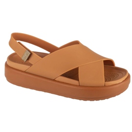Sandali Crocs Brooklyn Luxe Strap W 209407-2U3 marrone