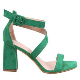 Sandali con tacco alto Savoy Green verde