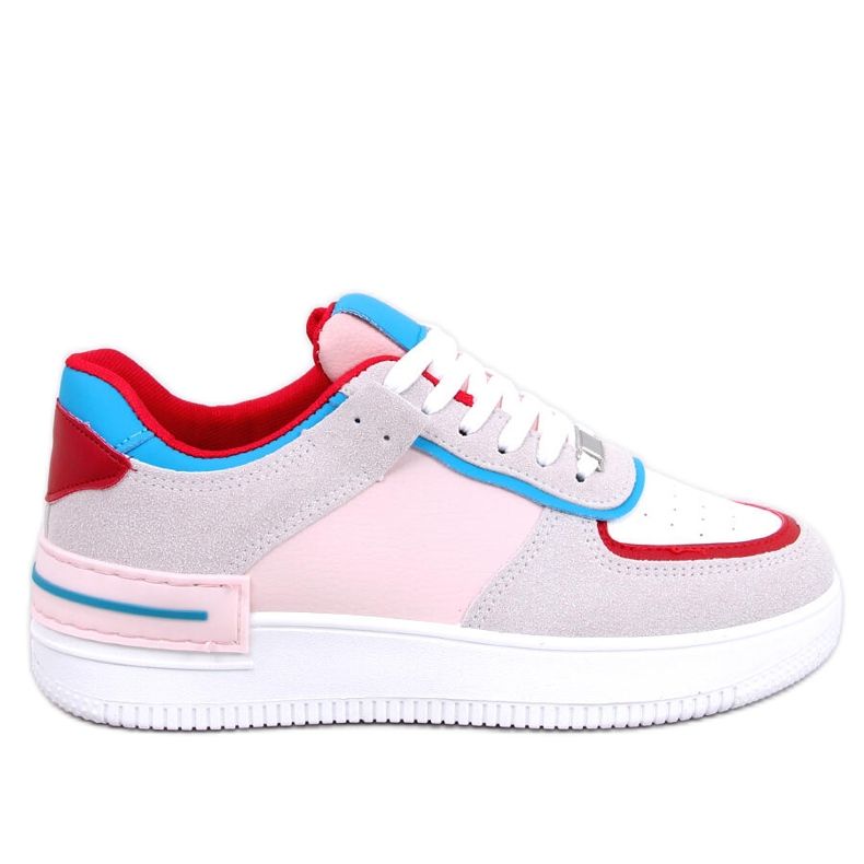 Scarpe da ginnastica colorate Adames rosse bianca