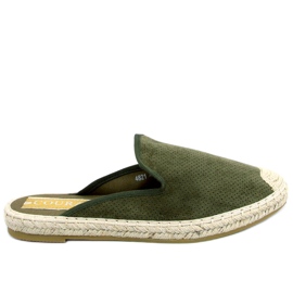Ciabatte da donna espadrillas Carmen Green verde