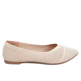 Sotty Ballerine traforate mandorla Beige