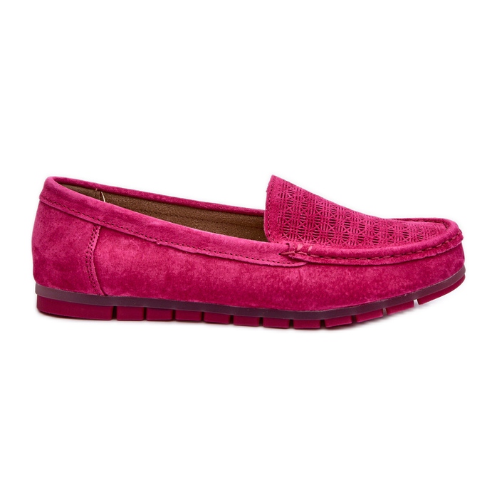 Mocassini da Donna in Pelle Scamosciata Fucsia S.Barski LR755 rosa