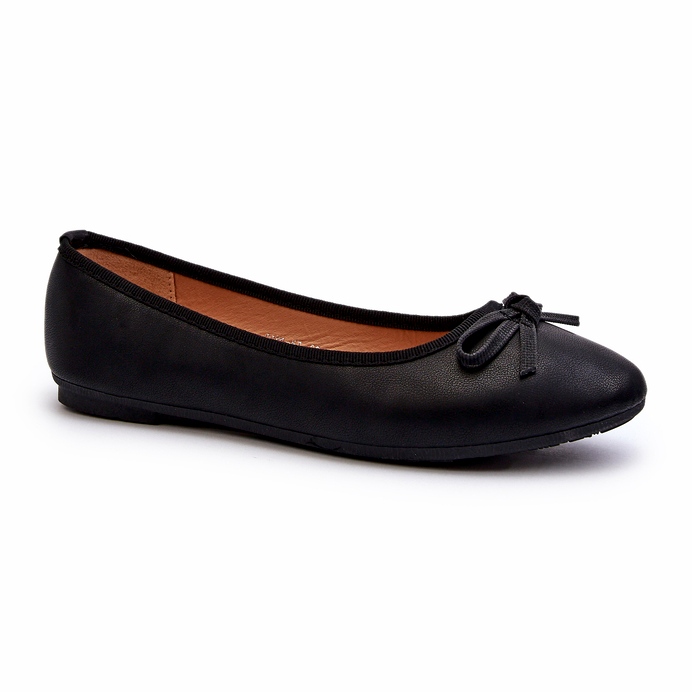 Day-Vine Ballerine In Eco Pelle Con Fiocco, Nero
