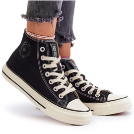 Sneakers Alte da Donna Big Star NN274283 Nere nero