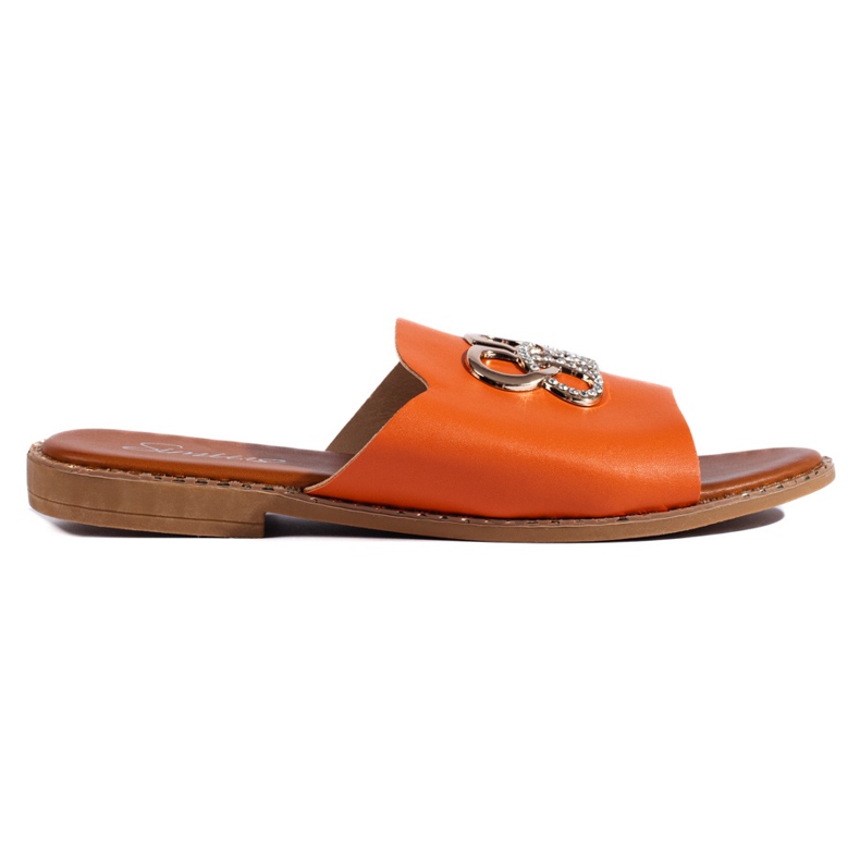 Eleganti infradito da donna arancioni arancia