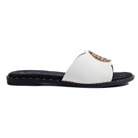 Goodin Eleganti infradito da donna bianche bianco