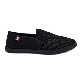Sneakers Traforate da Uomo Sneakers Nere Koboru nero