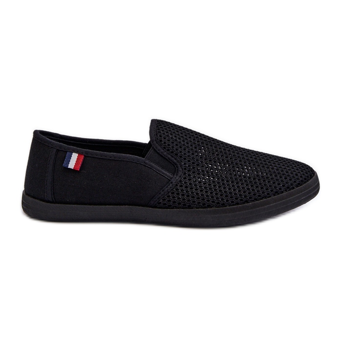 Sneakers Traforate da Uomo Sneakers Nere Koboru nero