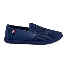 Sneakers Traforate da Uomo Blu Navy Koboru