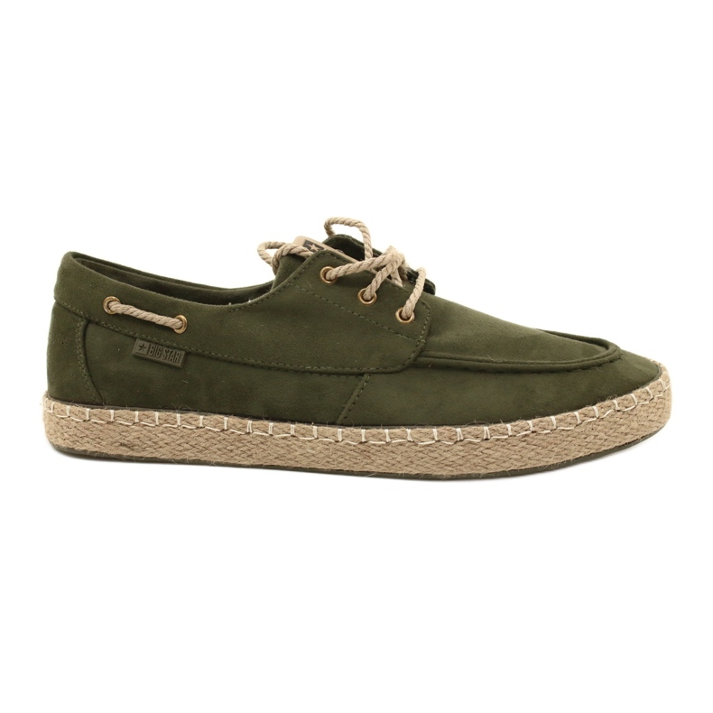 Espadrillas stringate da uomo Big Star NN174055 Cachi verde