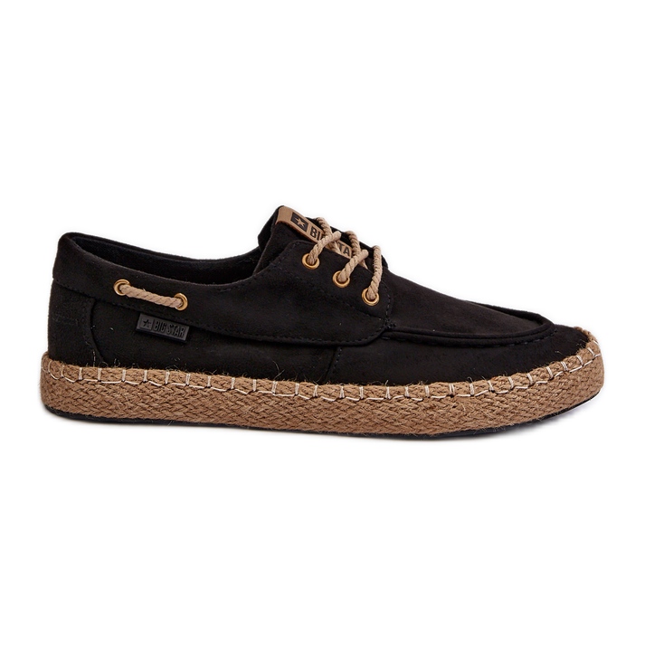 Espadrillas stringate da uomo Big Star NN174051 Nere nero