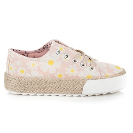 Kylie Sneakers Espadrillas In Margherite rosa