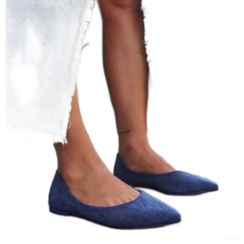 Ballerine a punta di Mays blu